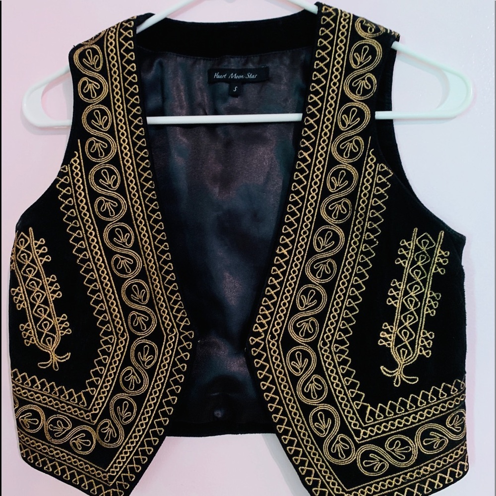 COPY - Gold & Black Pattern Vest